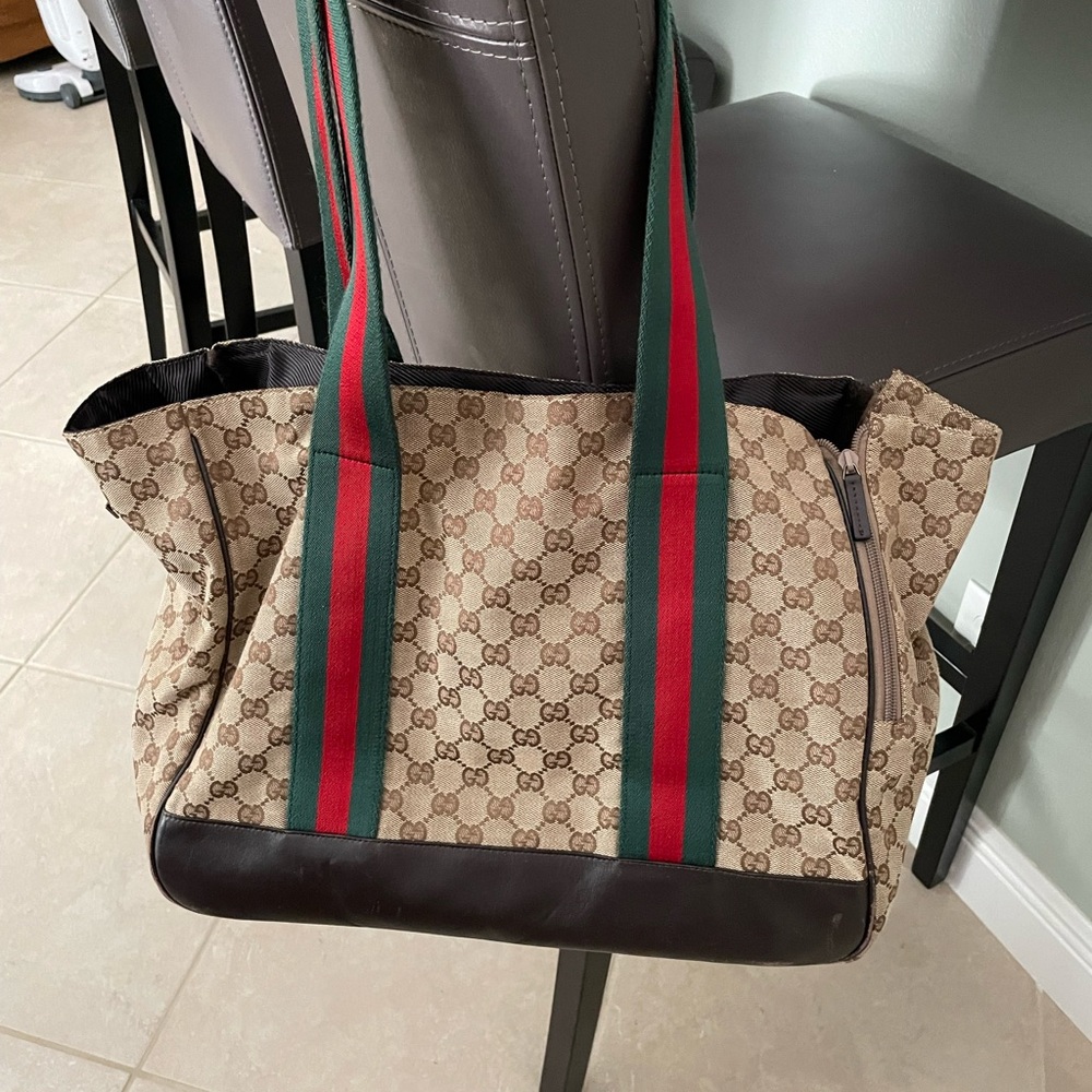 Gucci GG dog carrier